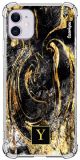 Capa Black And Gold Marble Inicial