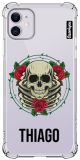 Capa Skeleton With Roses Name