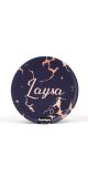 PopCase Luxury Rosé Marble Name