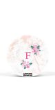 Popcase Mármore Floral Rosé Inicial