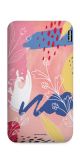 Carregador Portátil Power Bank Slim - Pintura Abstrata Rosé