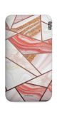 Carregador Portátil Power Bank Slim - Rosé Marble Dashed