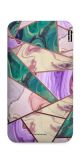 Carregador Portátil Power Bank Slim -  Striped Glam Cute Marble